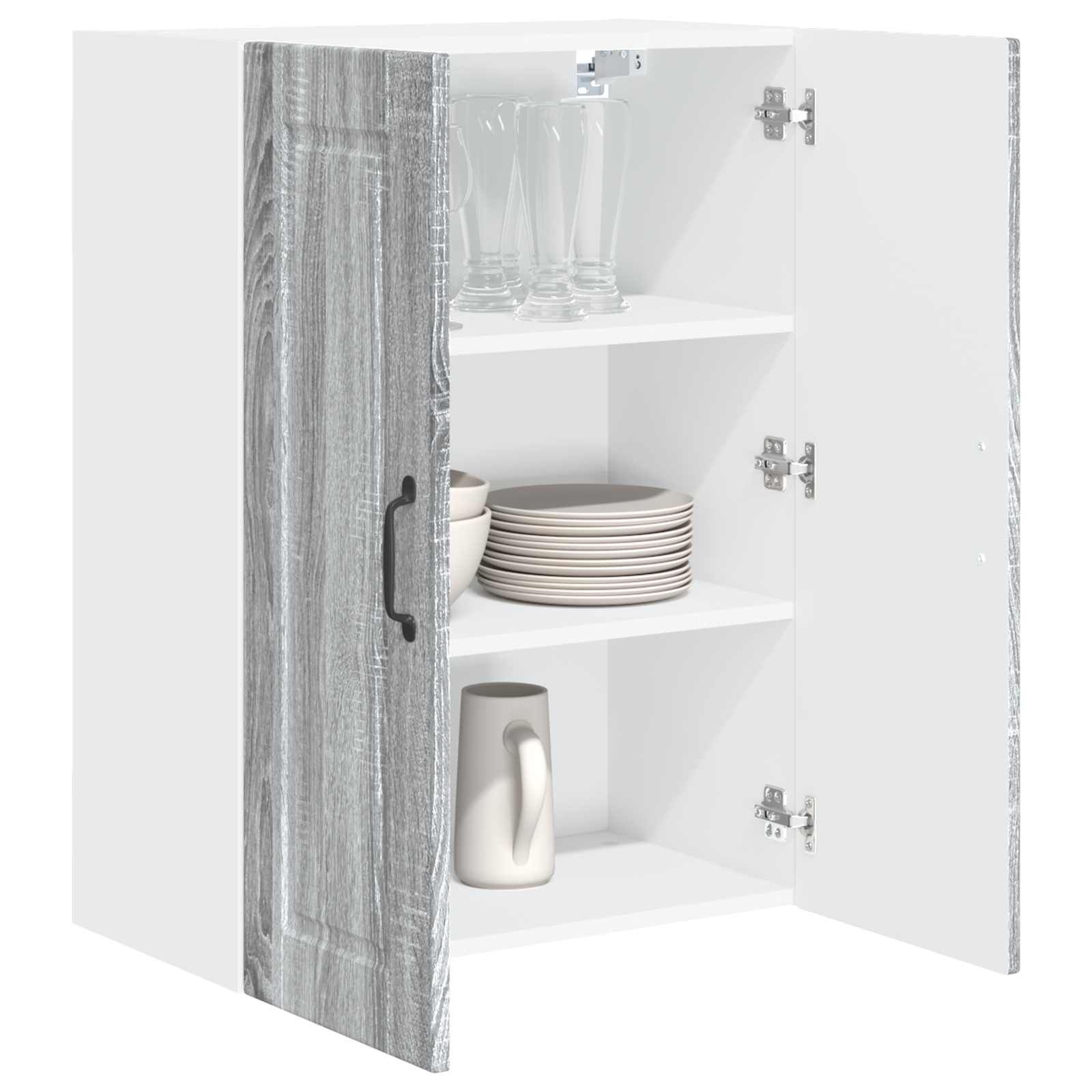 Armadietto a muro PORTO Grigio Sonoma 60 x 31 x 80 cm | homemem39
