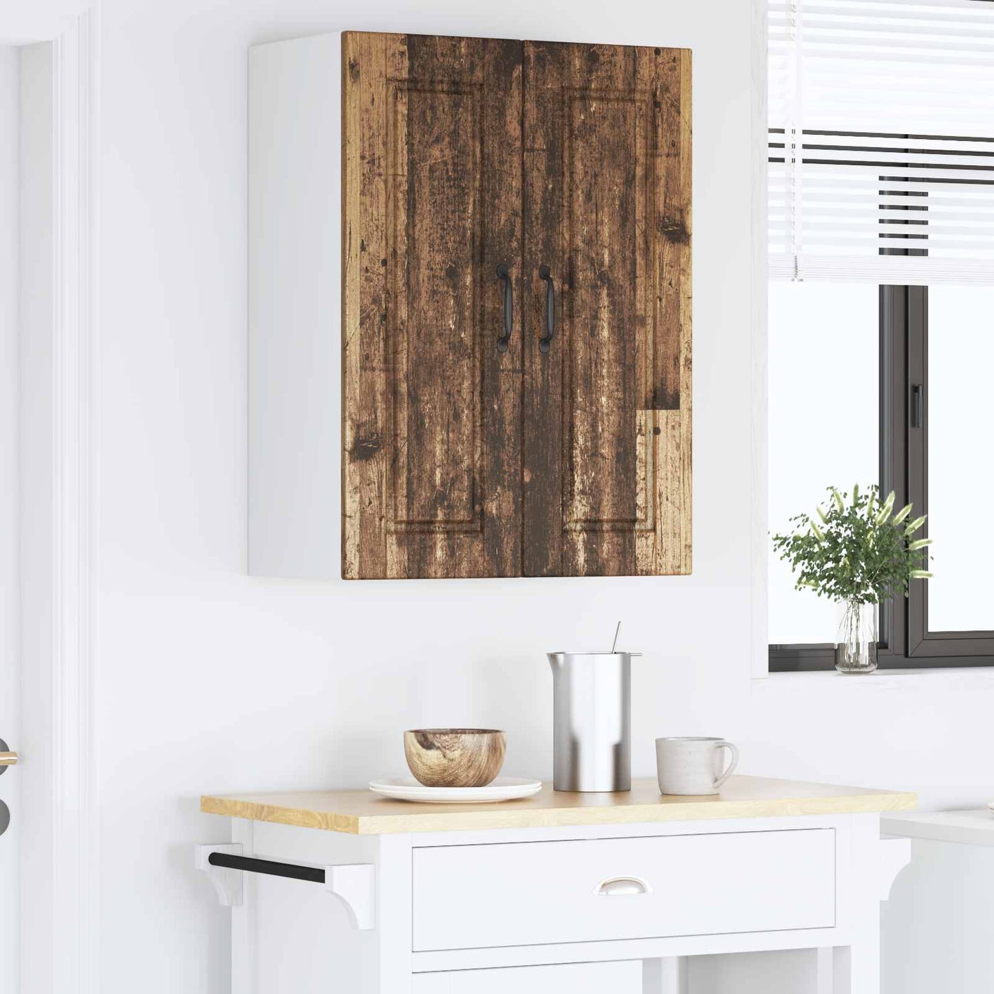 Armadietto a muro PORTO Legno vecchio 60 x 31 x 80 cm | homemem39