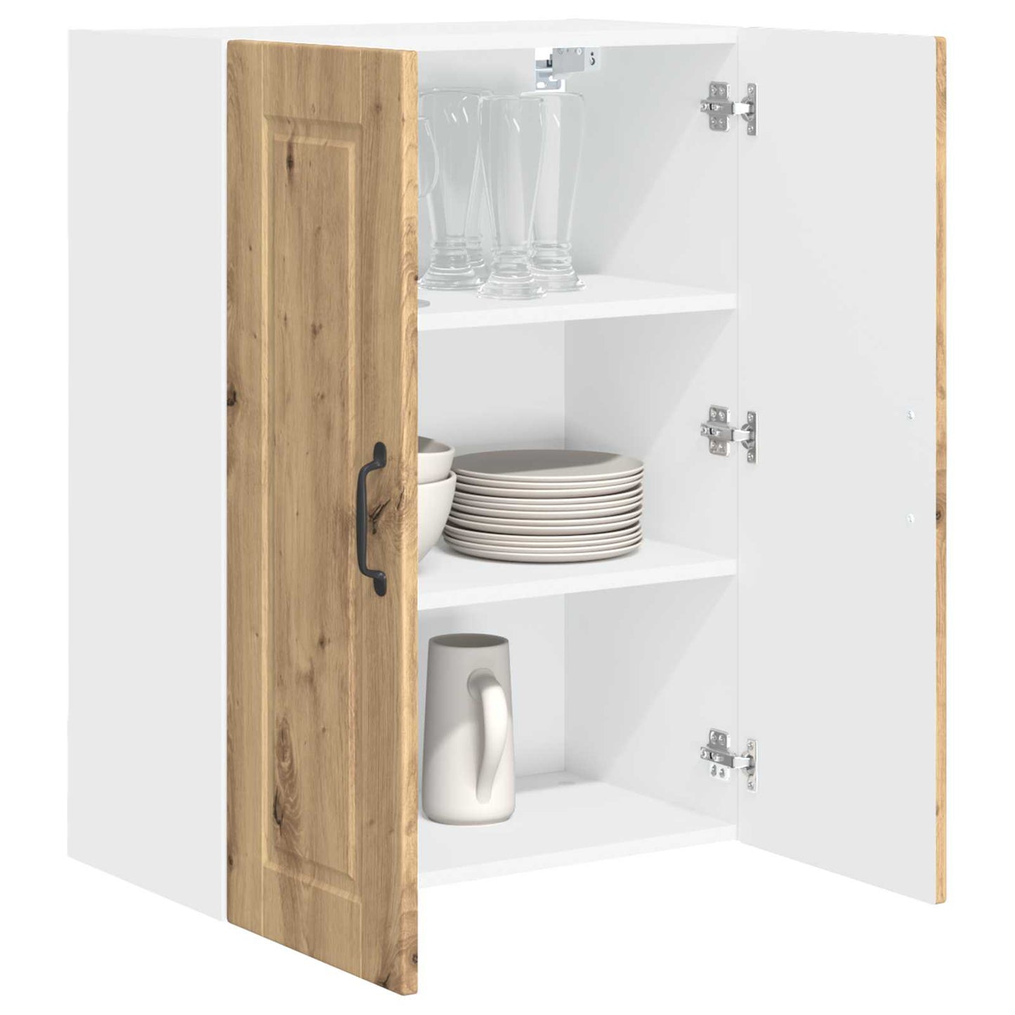Armadietto a muro PORTO Rovere artigianale 60 x 31 x 80 cm | homemem39