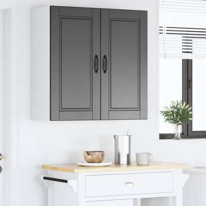 Armadietto a muro PORTO Nero 80 x 31 x 80 cm Legno multistrato | homemem39