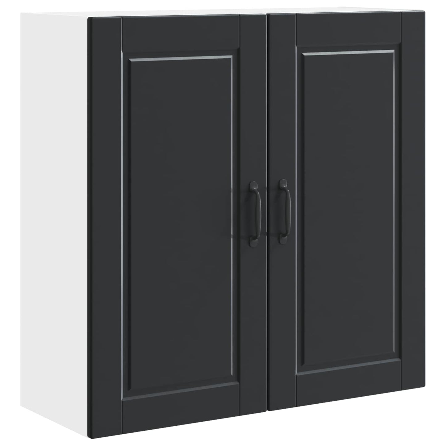 Armadietto a muro PORTO Nero 80 x 31 x 80 cm Legno multistrato | homemem39
