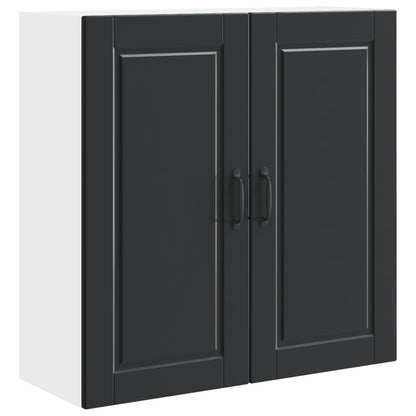 Armadietto a muro PORTO Nero 80 x 31 x 80 cm Legno multistrato | homemem39