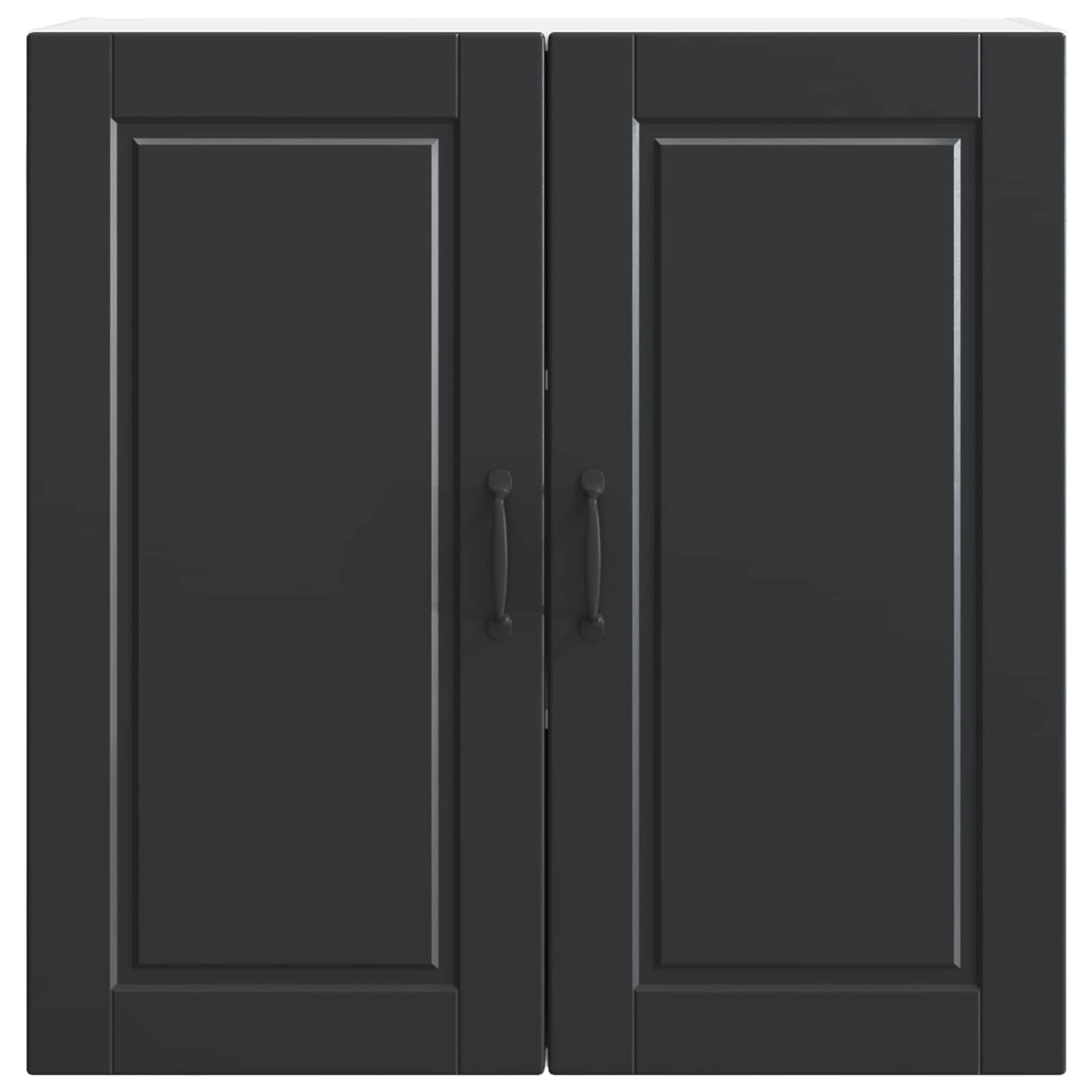 Armadietto a muro PORTO Nero 80 x 31 x 80 cm Legno multistrato | homemem39