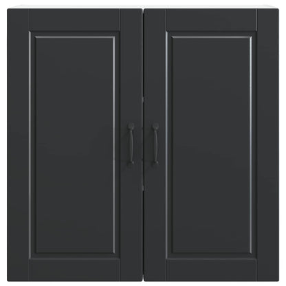 Armadietto a muro PORTO Nero 80 x 31 x 80 cm Legno multistrato | homemem39