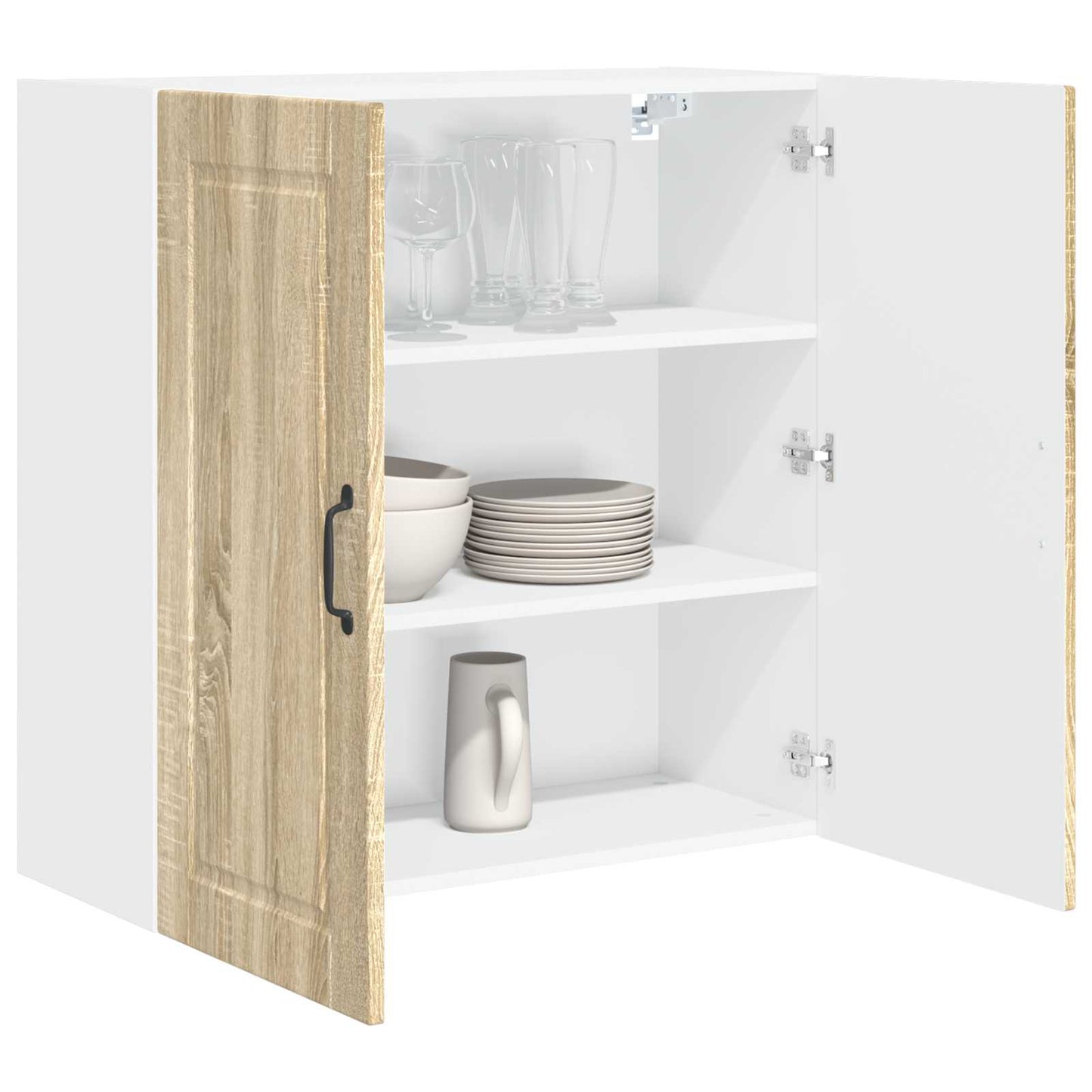 Armadietto a muro PORTO Rovere Sonoma 80 x 31 x 80 cm | homemem39