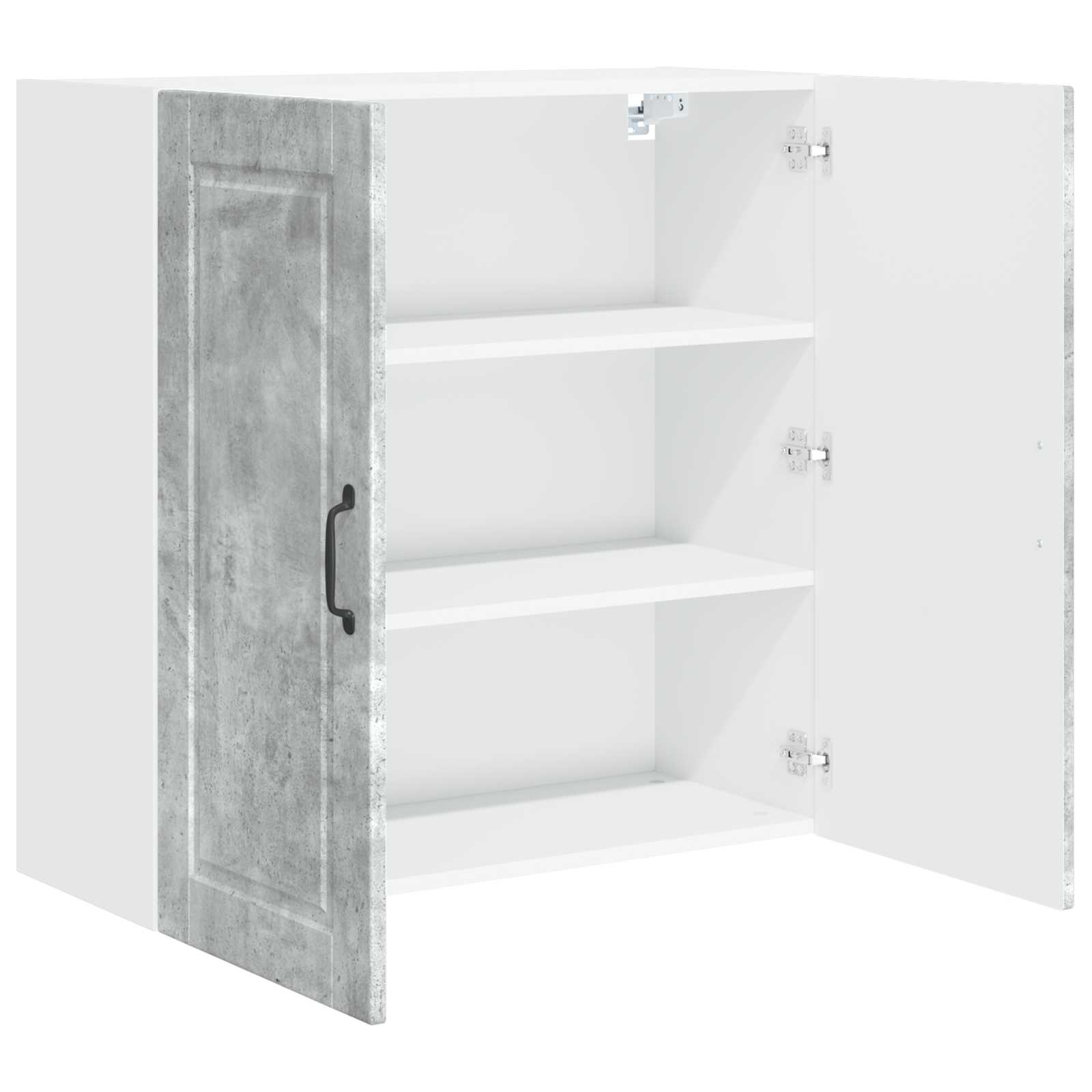 Armadietto a muro PORTO Grigio cemento 80 x 31 x 80 cm | homemem39