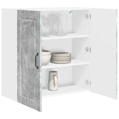 Armadietto a muro PORTO Grigio cemento 80 x 31 x 80 cm | homemem39