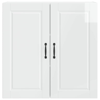 Armadietto a muro PORTO Bianco Lucido 80 x 31 x 80 cm | homemem39