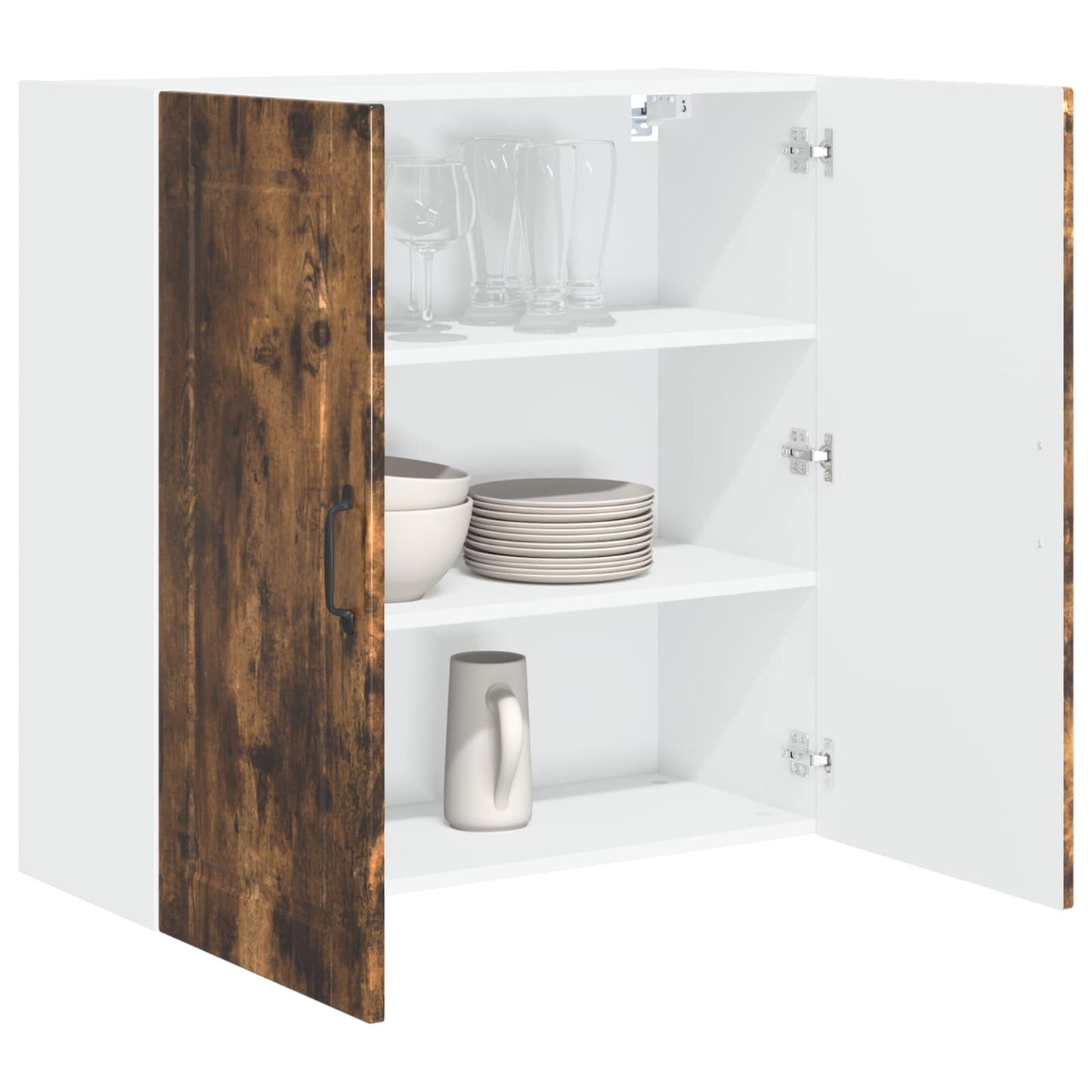 Armadietto a muro PORTO Rovere fumé 80 x 31 x 80 cm | homemem39