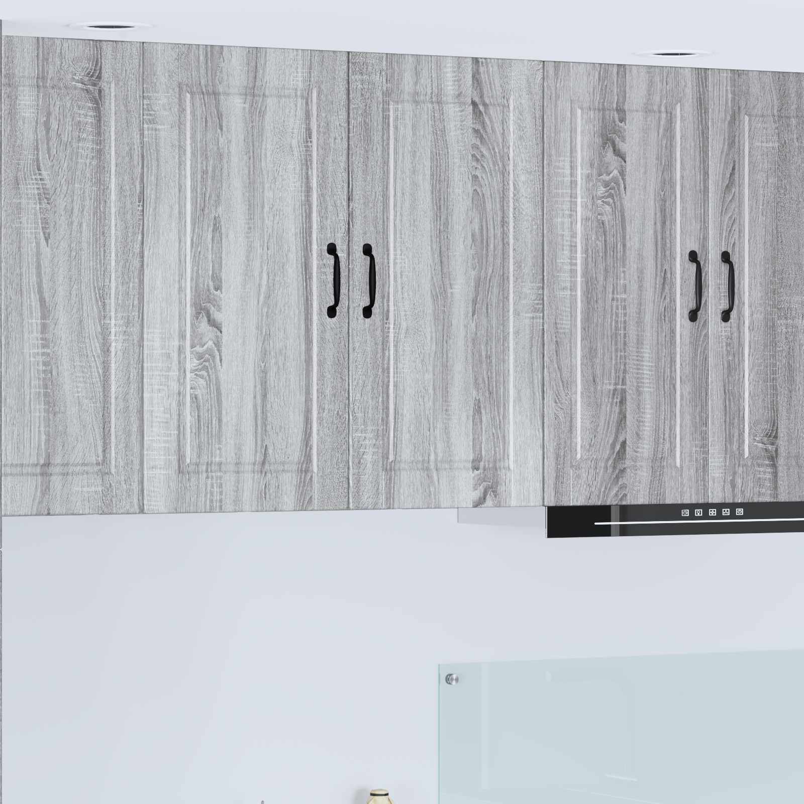Armadietto a muro PORTO Grigio Sonoma 80 x 31 x 80 cm | homemem39
