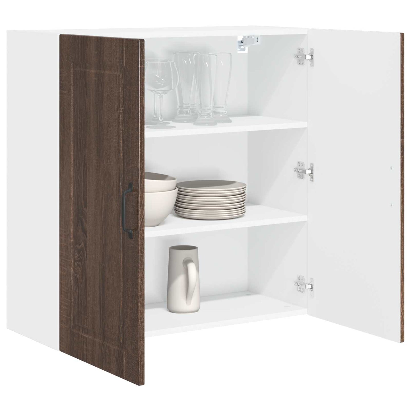 Armadietto a muro PORTO Rovere Marrone 80 x 31 x 80 cm