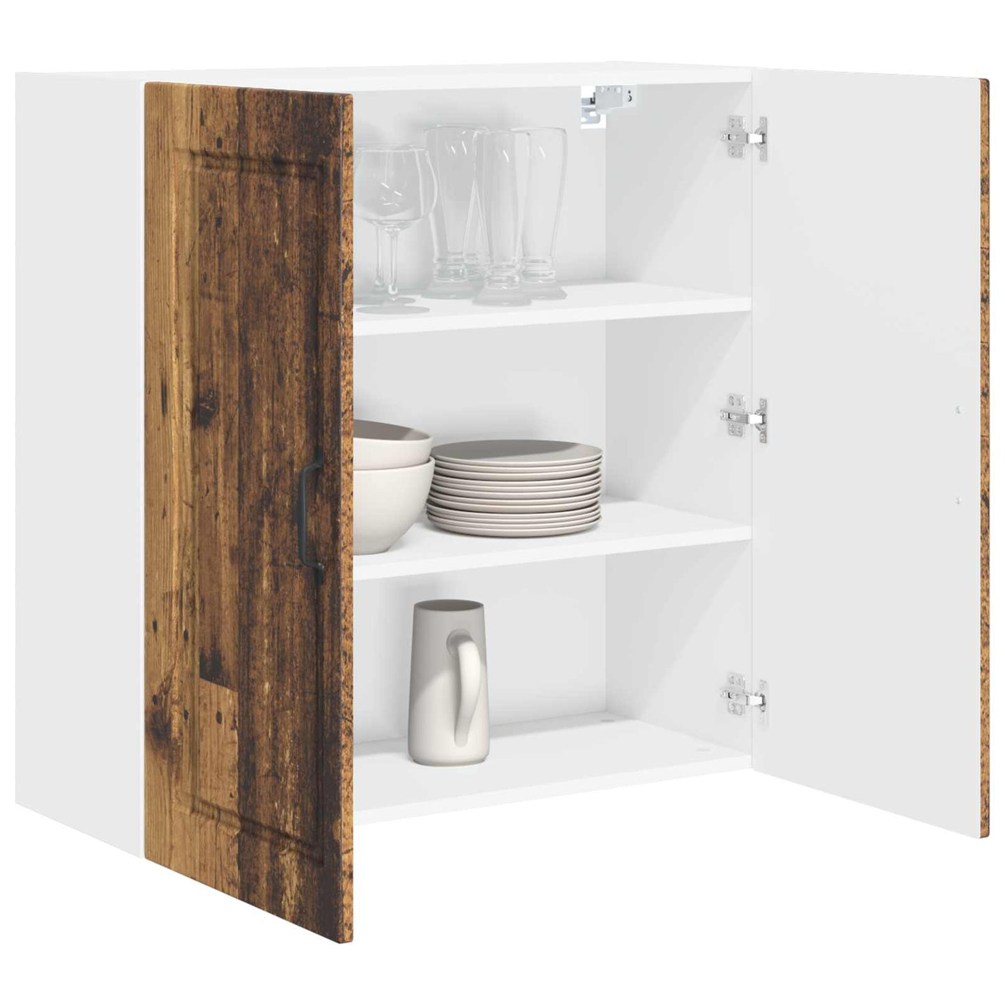 Armadietto a muro PORTO Legno vecchio 80 x 31 x 80 cm | homemem39