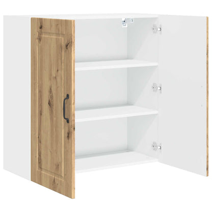 Armadietto a muro PORTO Rovere artigianale 80 x 31 x 80 cm | homemem39