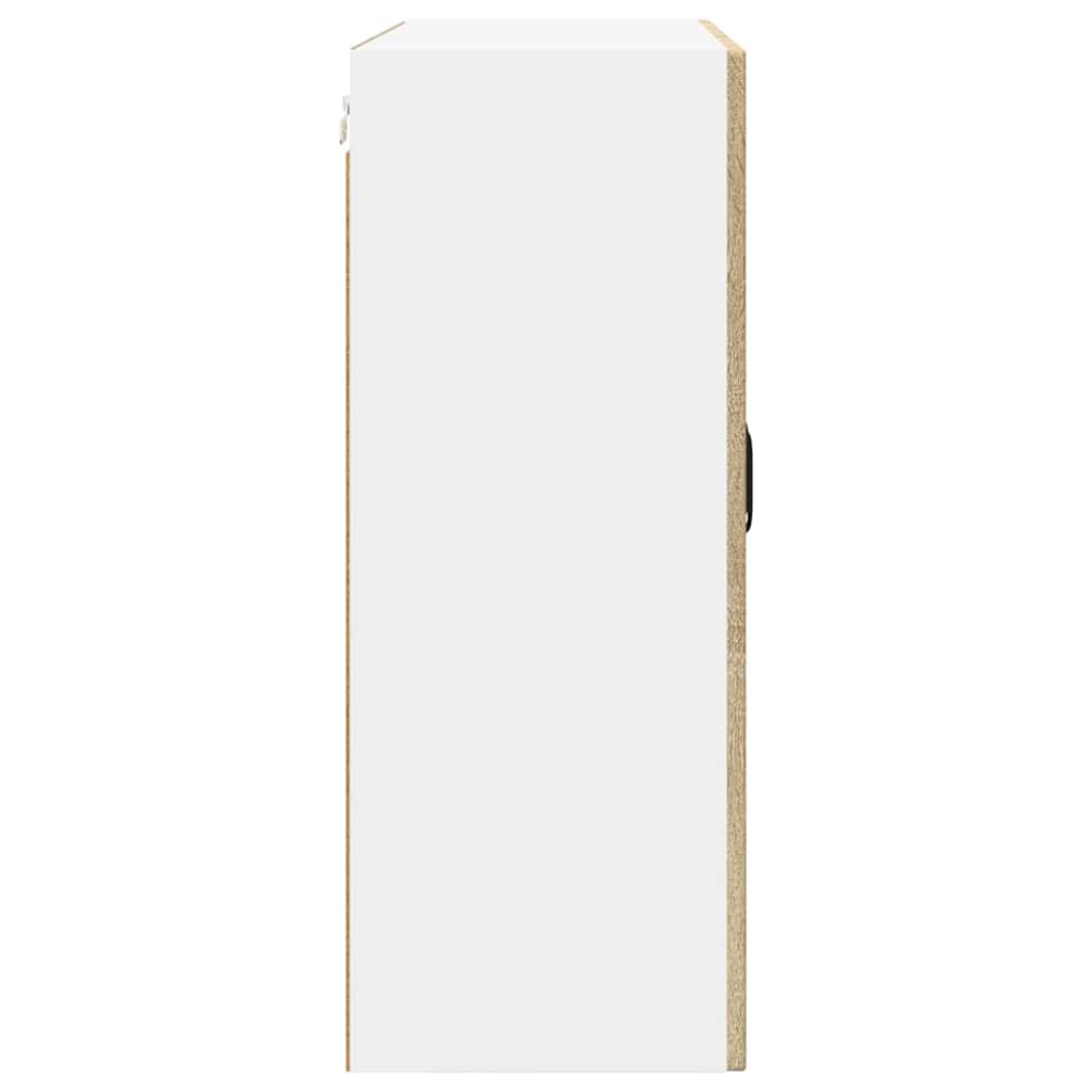 Mobile in vetro da parete PORTO Rovere Sonoma 80 x 31 x 80 cm | homemem39