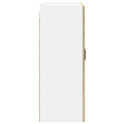 Mobile in vetro da parete PORTO Rovere Sonoma 80 x 31 x 80 cm | homemem39