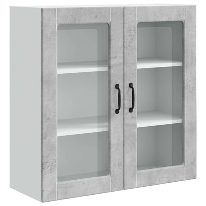 Mobile in vetro da parete PORTO Grigio cemento 80 x 31 x 80 cm | homemem39