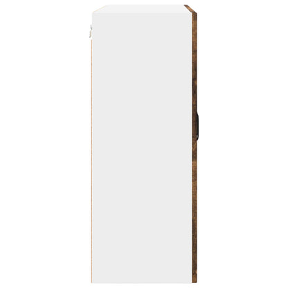 Mobile in vetro da parete PORTO Rovere fumé 80 x 31 x 80 cm