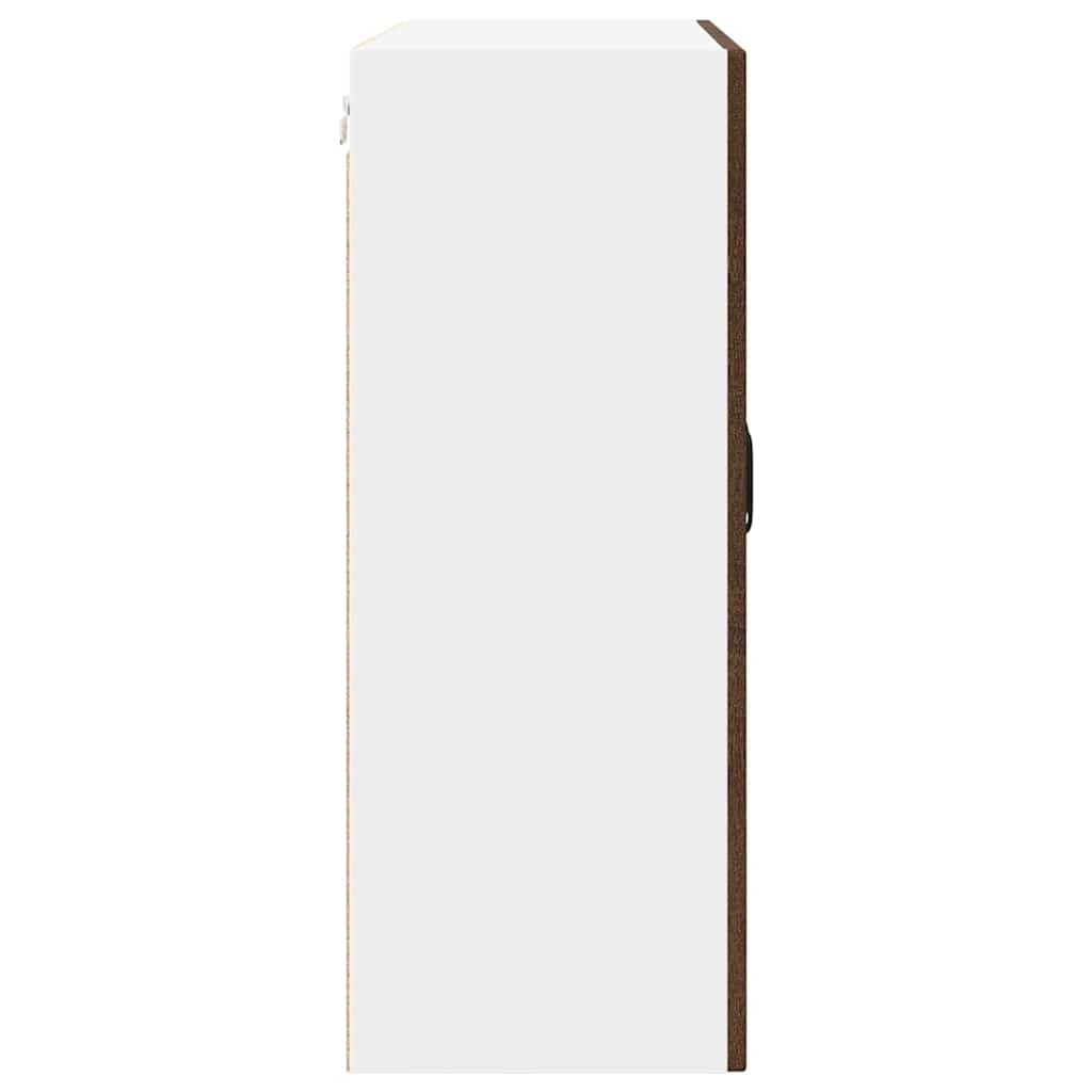 Mobile in vetro da parete PORTO Rovere Marrone 80 x 31 x 80 cm | homemem39