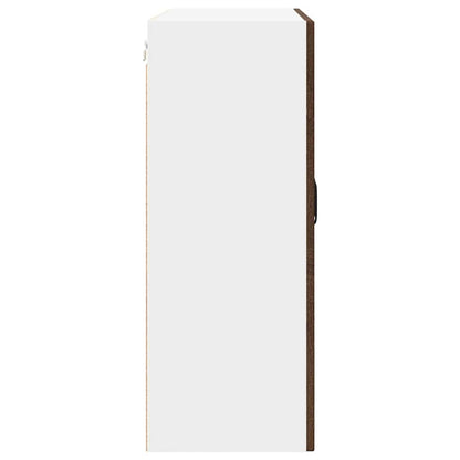 Mobile in vetro da parete PORTO Rovere Marrone 80 x 31 x 80 cm | homemem39
