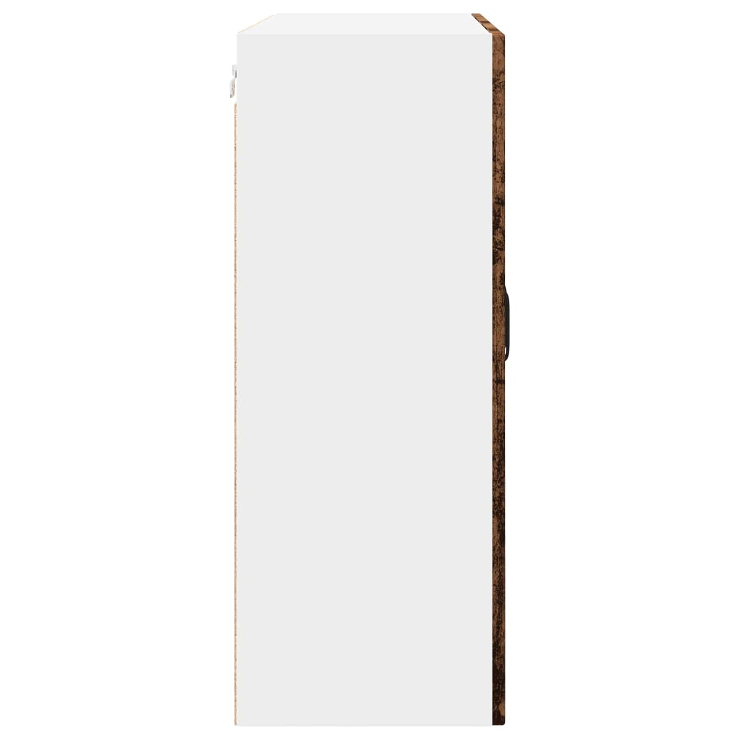 Mobile in vetro da parete PORTO Legno vecchio 80 x 31 x 80 cm