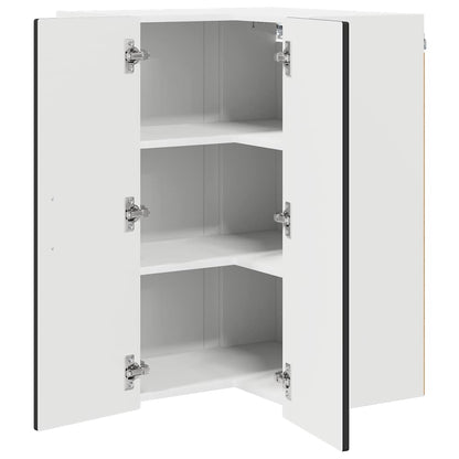 Mobile angolare per parete PORTO Nero 57 x 57 x 80 cm | homemem39
