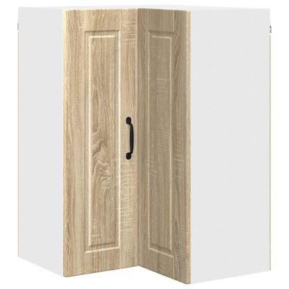 Mobile angolare per parete PORTO Rovere Sonoma 57 x 57 x 80 cm | homemem39