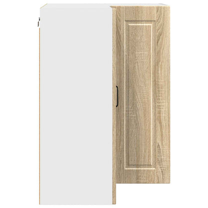 Mobile angolare per parete PORTO Rovere Sonoma 57 x 57 x 80 cm | homemem39