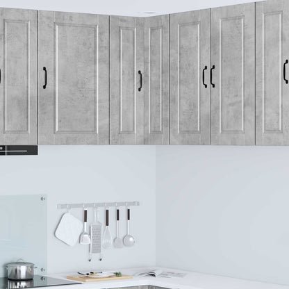 Mobile angolare per parete PORTO Grigio cemento 57 x 57 x 80 cm | homemem39