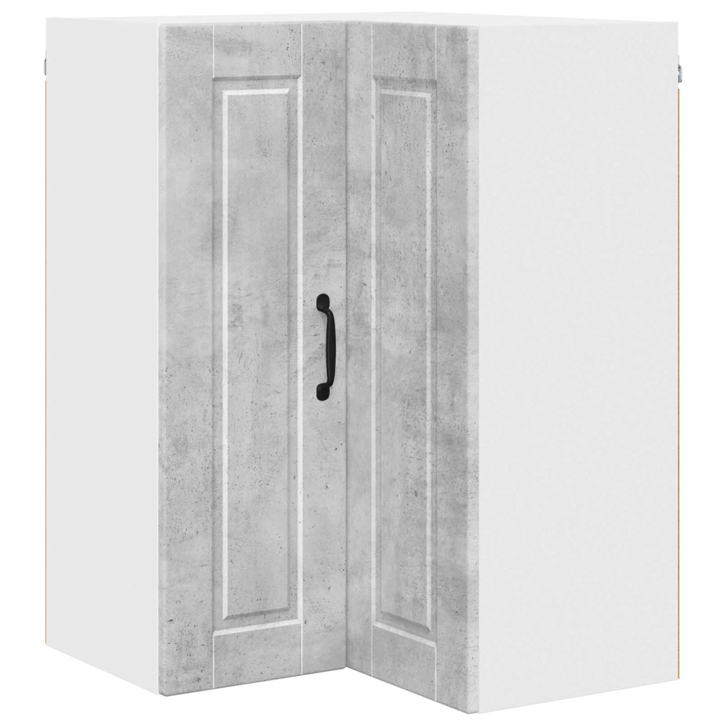 Mobile angolare per parete PORTO Grigio cemento 57 x 57 x 80 cm | homemem39