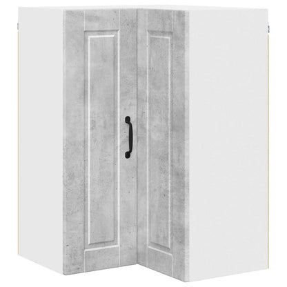 Mobile angolare per parete PORTO Grigio cemento 57 x 57 x 80 cm | homemem39