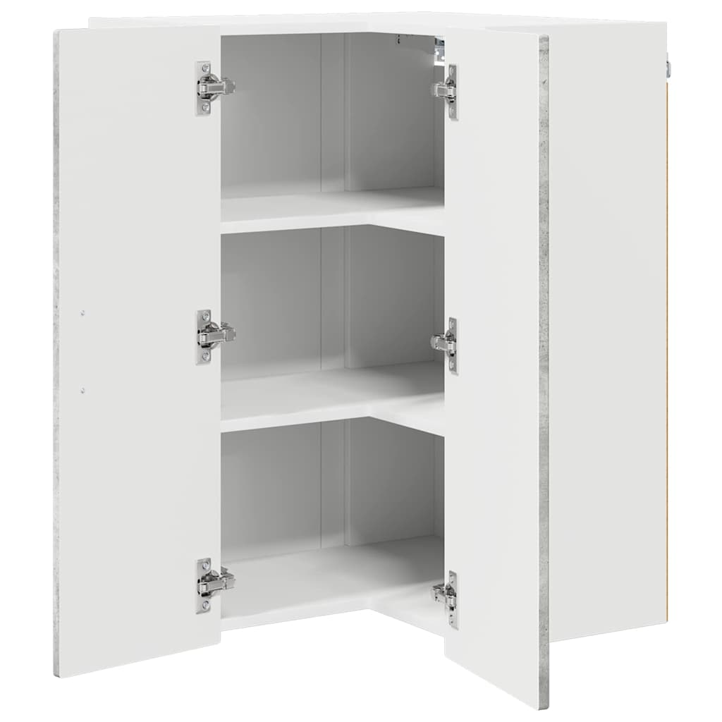 Mobile angolare per parete PORTO Grigio cemento 57 x 57 x 80 cm