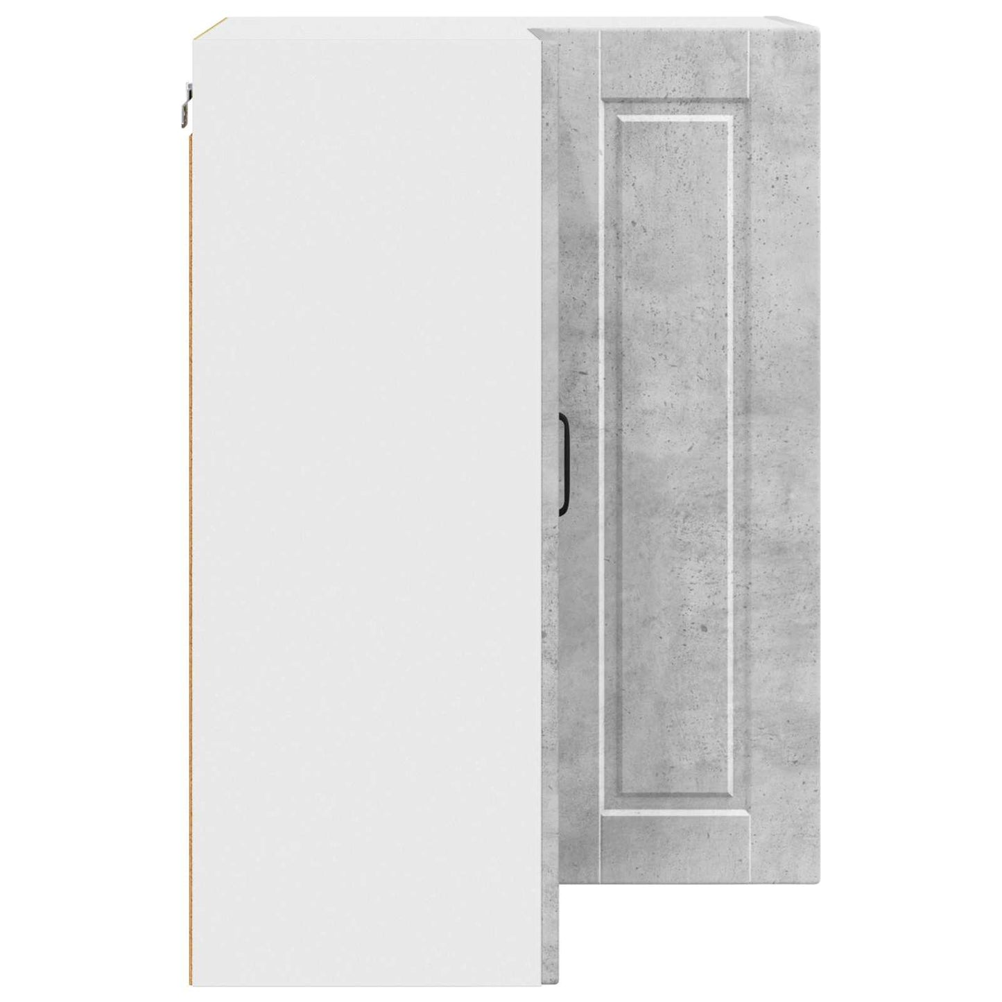 Mobile angolare per parete PORTO Grigio cemento 57 x 57 x 80 cm | homemem39
