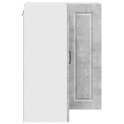 Mobile angolare per parete PORTO Grigio cemento 57 x 57 x 80 cm | homemem39