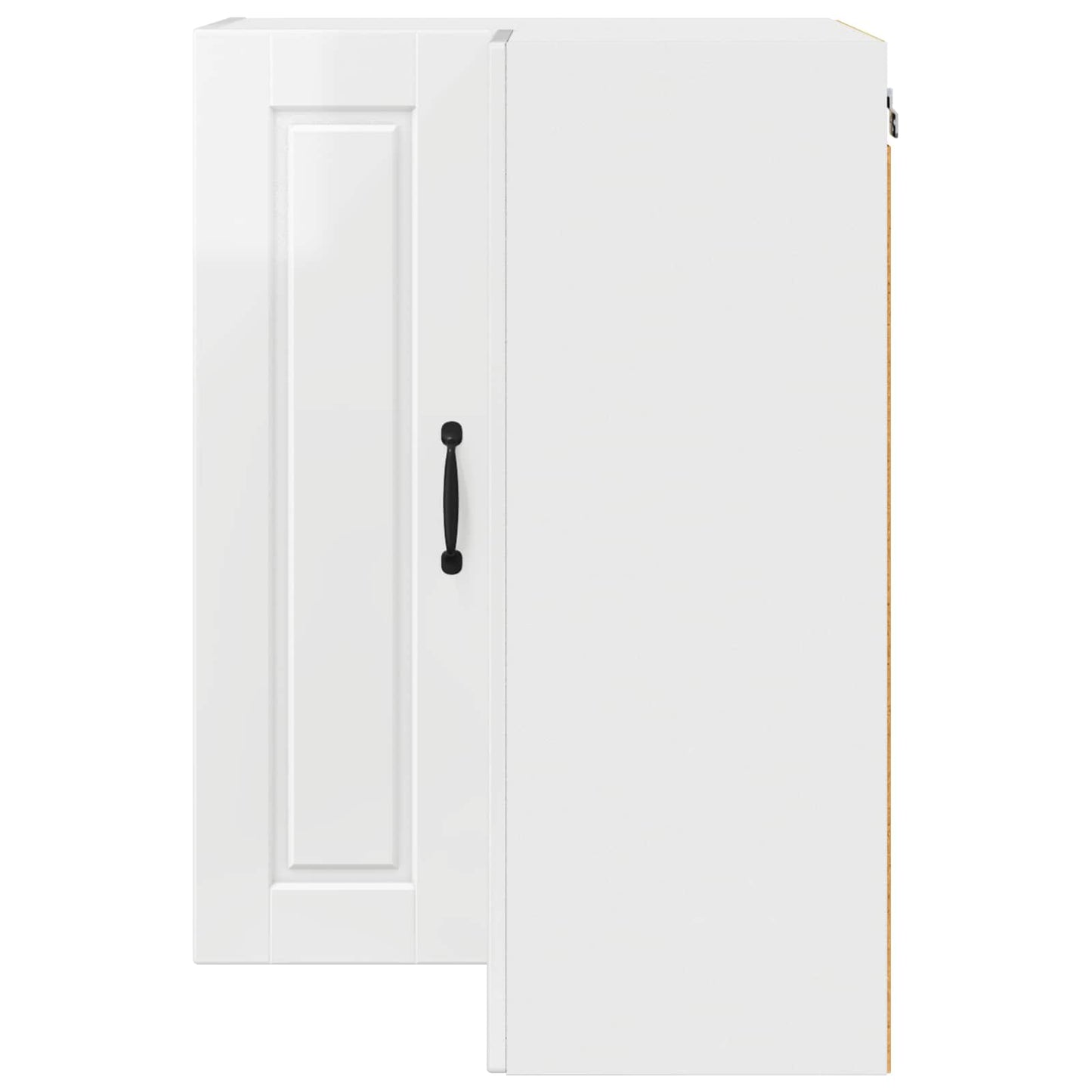 Mobile angolare per parete PORTO Bianco Lucido 57 x 57 x 80 cm