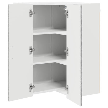 Mobile angolare per parete PORTO Grigio Sonoma 57 x 57 x 80 cm | homemem39