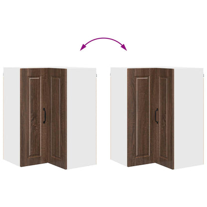 Mobile angolare per parete PORTO Rovere Marrone 57 x 57 x 80 cm