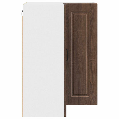 Mobile angolare per parete PORTO Rovere Marrone 57 x 57 x 80 cm