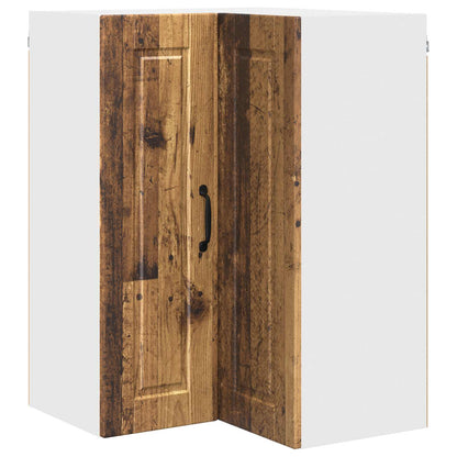 Mobile angolare per parete PORTO Legno vecchio 57 x 57 x 80 cm | homemem39