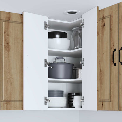 Mobile angolare per parete PORTO Rovere artigianale | homemem39