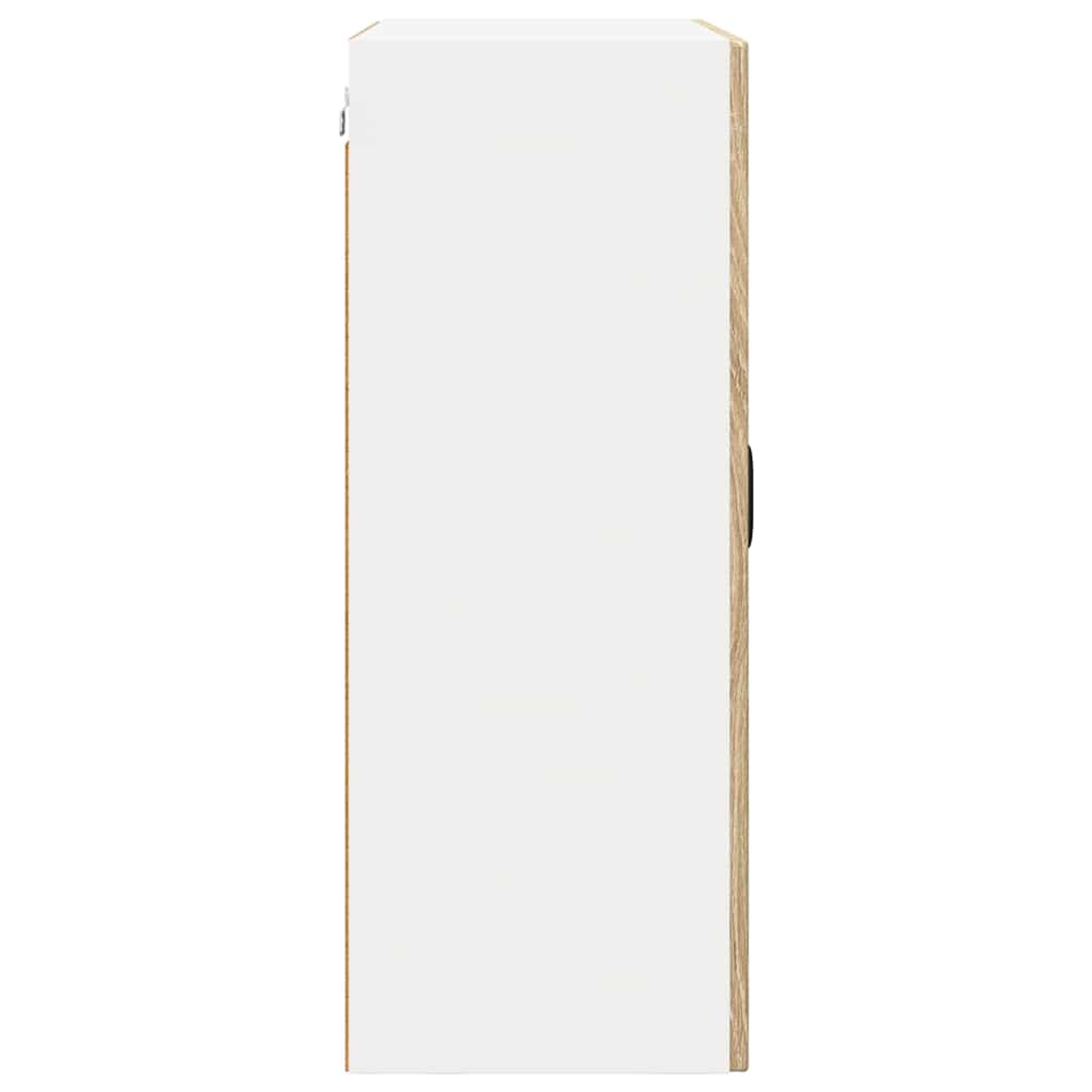 Mobile in vetro da parete PORTO Rovere Sonoma 60 x 31 x 80 cm | homemem39