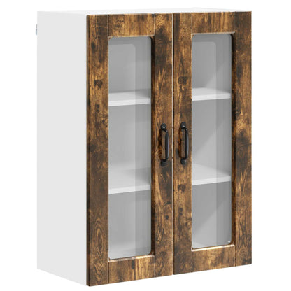 Mobile in vetro da parete PORTO Rovere fumé 60 x 31 x 80 cm | homemem39