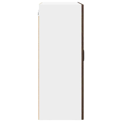 Mobile in vetro da parete PORTO Rovere Marrone 60 x 31 x 80 cm | homemem39