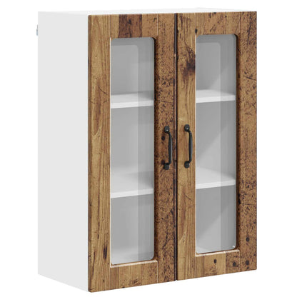 Mobile in vetro da parete PORTO Legno vecchio 60 x 31 x 80 cm | homemem39