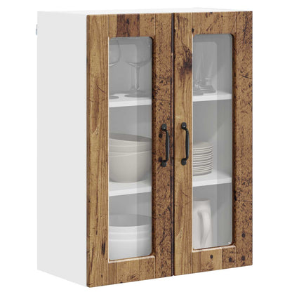 Mobile in vetro da parete PORTO Legno vecchio 60 x 31 x 80 cm | homemem39