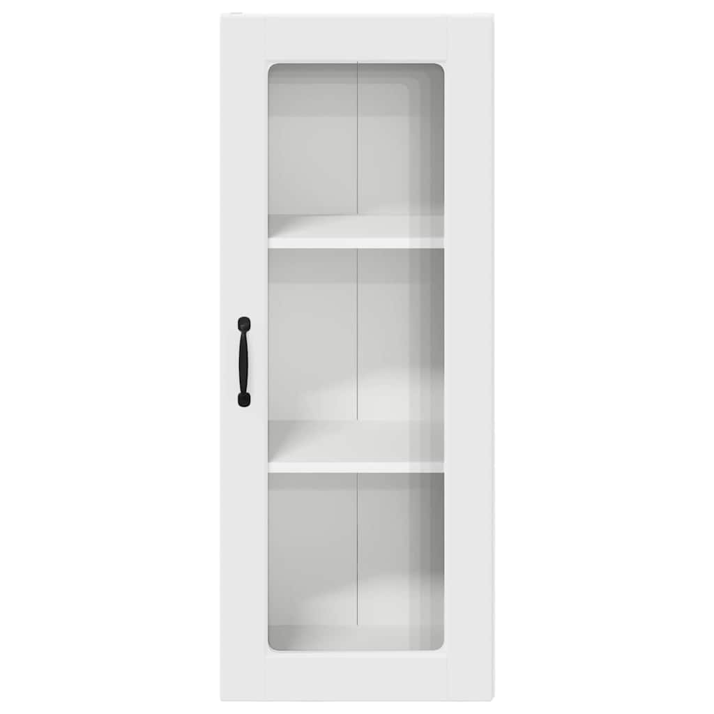 Mobile in vetro da parete PORTO Bianco 40 x 31 x 100 cm | homemem39
