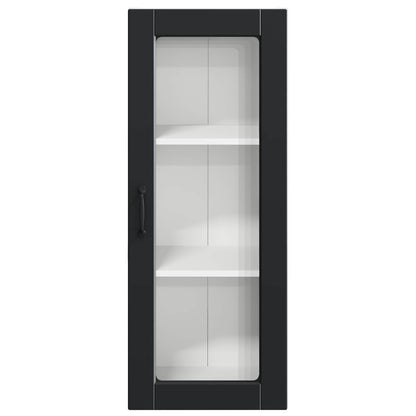 Mobile in vetro da parete PORTO Nero 40 x 31 x 100 cm | homemem39
