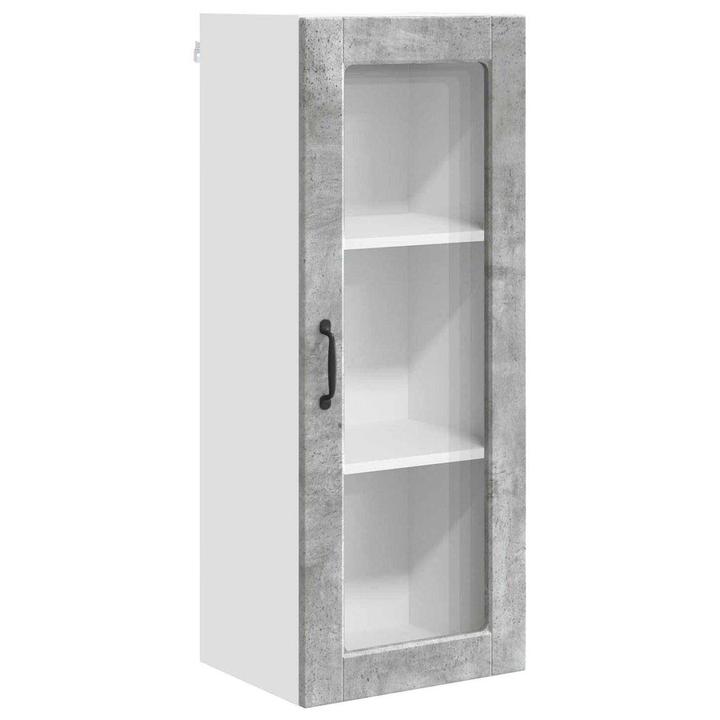 Mobile in vetro da parete PORTO Grigio cemento 40 x 31 x 100 cm | homemem39
