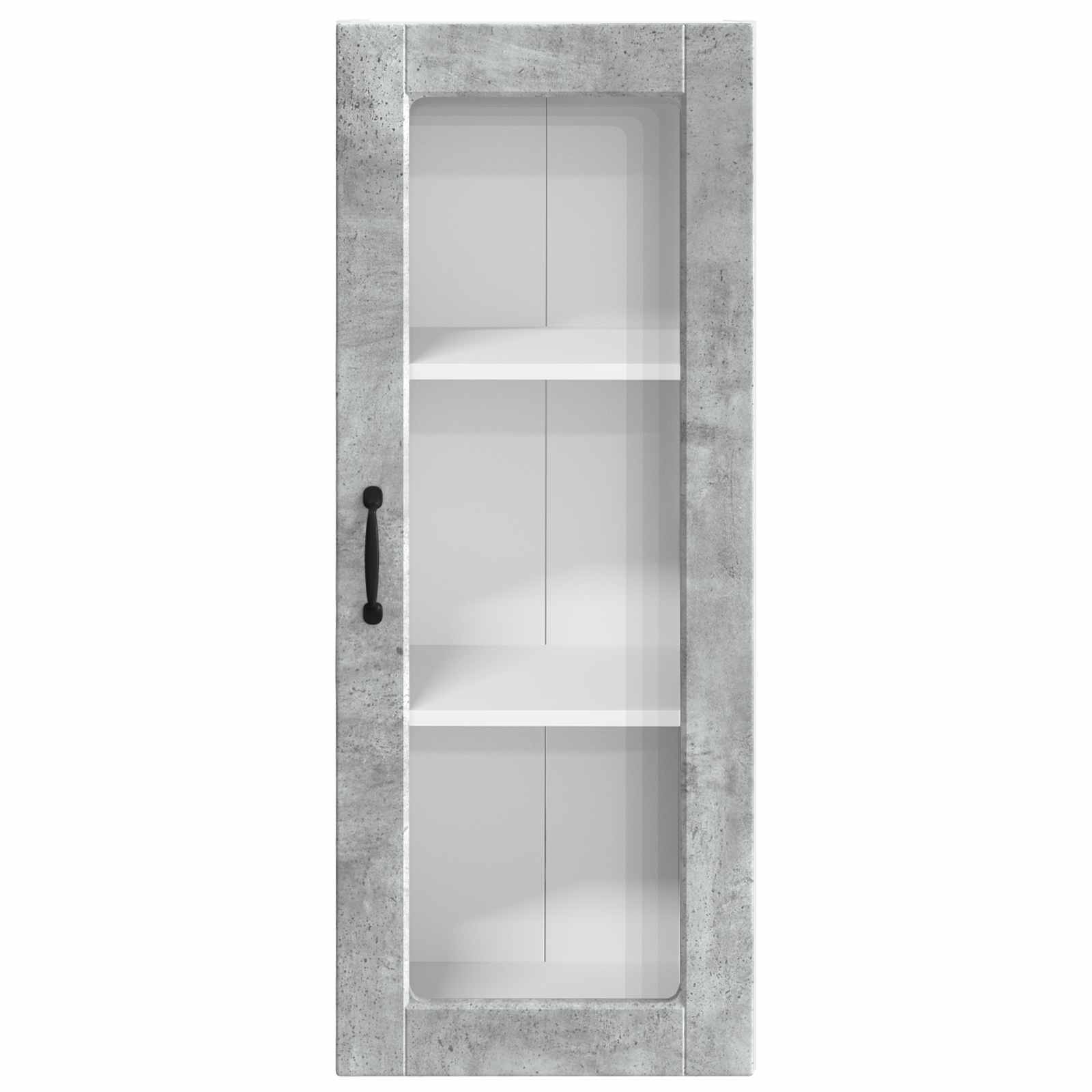 Mobile in vetro da parete PORTO Grigio cemento 40 x 31 x 100 cm | homemem39