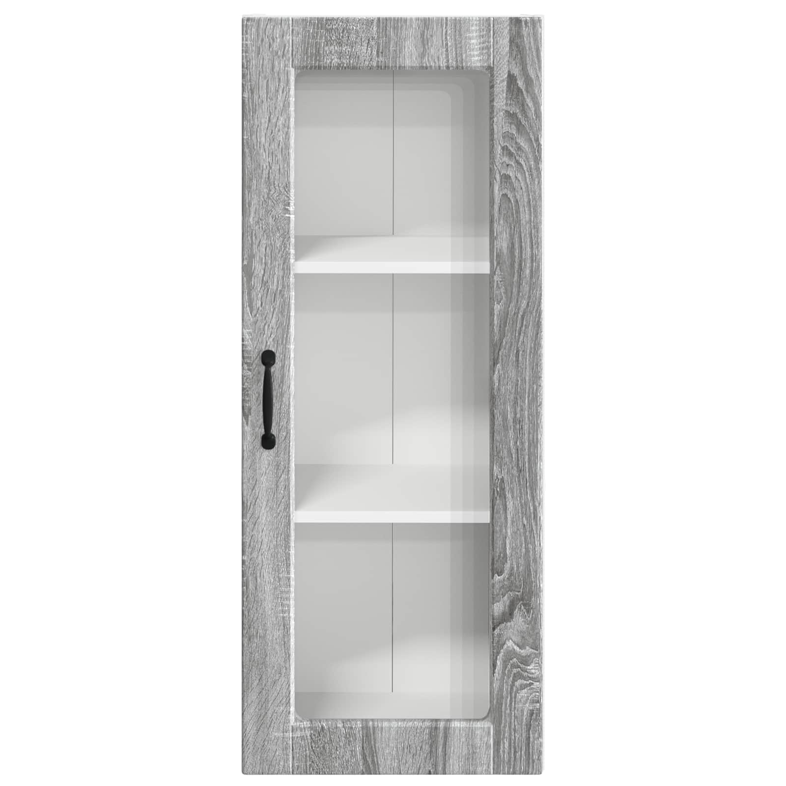 Mobile in vetro da parete PORTO Grigio Sonoma 40 x 31 x 100 cm | homemem39