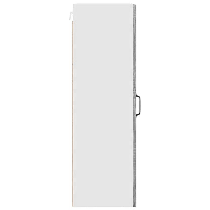 Mobile in vetro da parete PORTO Grigio Sonoma 40 x 31 x 100 cm | homemem39